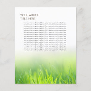 Flyer Grama Verde Alegante