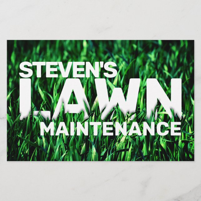 Flyer Gramado do cobrir de grama inspirado (Frente)