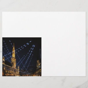 Flyer Grande praça em Bruxelas, adicione seu texto