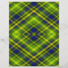 Flyer Green Argyle Bulk Scrapbook Paper Pages