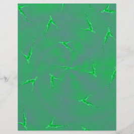 Flyer Green Ginseng Man Bulk Scrapbook Paper Pages