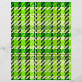 Flyer Green Plaid Bulk Scrapbook Paper Pages
