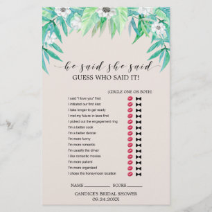 Flyer Grinalda botânica das hortaliças "que disse que