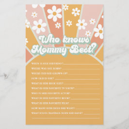 Flyer Groovy Baby Retro Sunshine Que Conhece O Melhor Jo