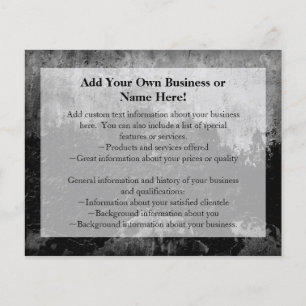 Flyer Grunge Black Paint Faux Fink Design