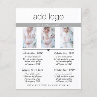 FLYER GUIA DE PREÇOS DE FOTOGRAFIA LISTA DE PREÇOS TAXA 