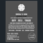 Flyer Gun Target, Gunsmith, Publicidade Gunstore<br><div class="desc">Gun Target,  Gunsmith,  Roubadores De Publicidade De Gunstore Na Loja De Cartão de visita.</div>