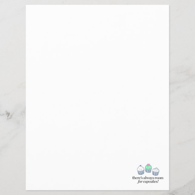 Flyer Há sempre espaço para Cupcakes (Frente)