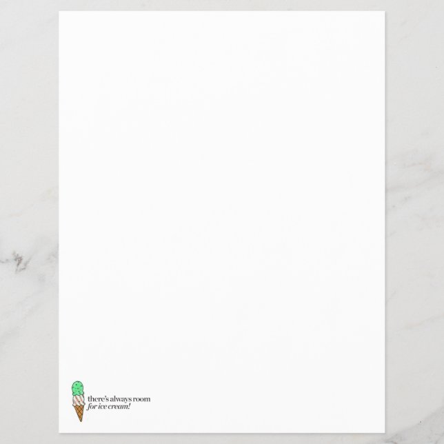 Flyer Há Sempre Espaço para Sorvete (Frente)