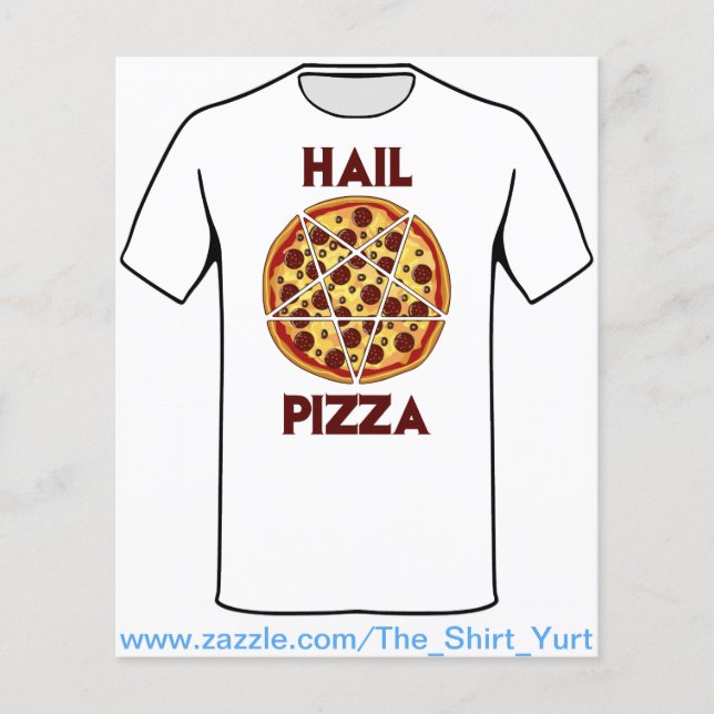 Flyer Hail Pizza (Frente)