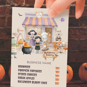 Flyer Halloween Assar vende padaria pastelaria outubro