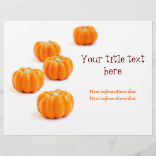 Flyer Halloween pumpkin candy