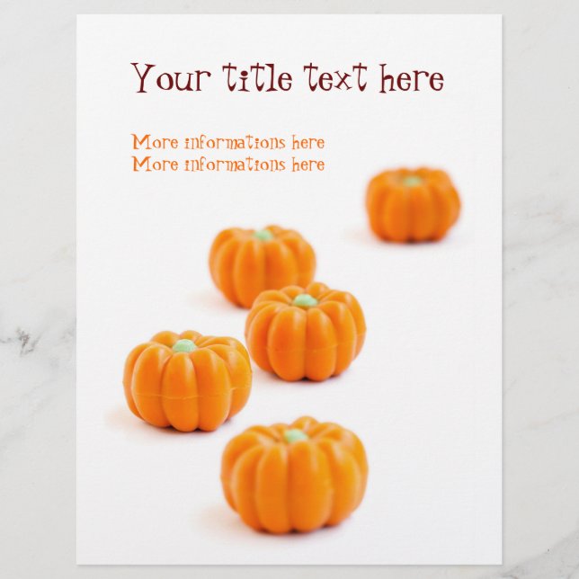 Flyer Halloween pumpkin candy (Frente)