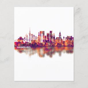 Flyer Hamburg Germany Skyline