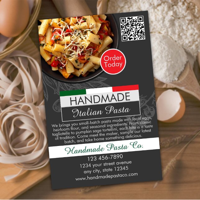 Flyer Handmade Pasta Shop (Criador carregado)