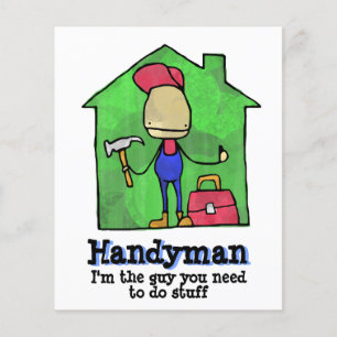 Flyer HandyMan. Construtor. Construção. Contratante.