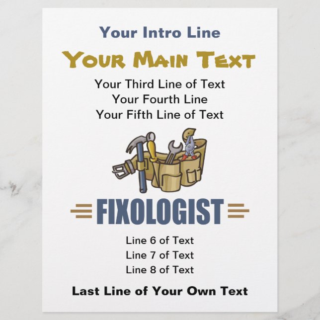 Flyer Handyman Home Melhoramento Faça Você Mesmo Fixolog (Frente)