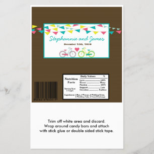 Flyer Hershey's Large Bar Wrapper Love Lovers Bicy