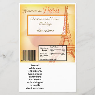Flyer Hershey's Large Bar Wrapper Paris Peach
