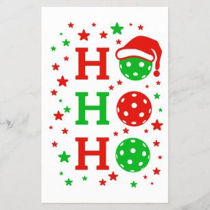Flyer Ho Ho Ho Pickleball - Esportes de Natal Engraçados