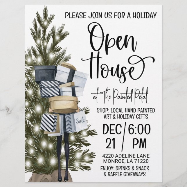 Flyer Holiday Open House (Frente)