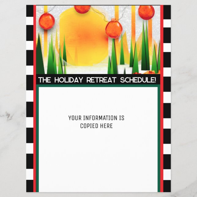 FLYER HOLIDAY PINE (Frente)