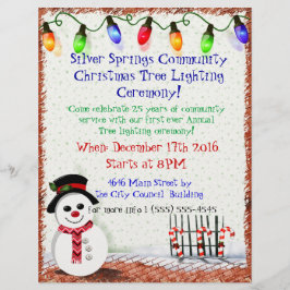 Flyer Holly Jolly Snowman