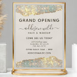 Flyer Holographic Glam Glitter Salon Business<br><div class="desc">Folheto Comercial Holográfico Glam Glitter Salon. Este design apresenta um estilo de letra de script de assinatura clássico definido contra um belo fundo brilhante iridescente moderno. Perfeito para um salão de beleza,  cabeleireiro,  maquiador ou cosmetólogo.</div>