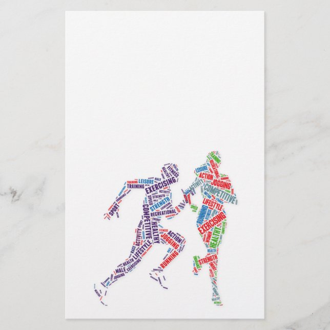 Flyer Homem correndo e garota (Frente)