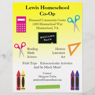 Flyer Homeschool impressionante Co Op