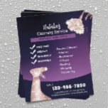 Flyer House Cleaning Modern Purple Maid Service<br><div class="desc">Home Cleaning Modern Purple Maid Service Flyers.</div>