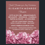 Flyer Hydrangea rosa, Publicidade florescente<br><div class="desc">Hydrangea rosa, Folheto Publicitário Florista da Loja de Cartão de visita.</div>