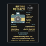 Flyer Ícone Da Câmera Retroativa, Fotógrafo, Aluguer De<br><div class="desc">Ícone Da Câmera Retroativa,  Fotógrafo,  Folhetos De Publicidade De Fotografia Adjudicados Pela Loja De Cartão de visita.</div>