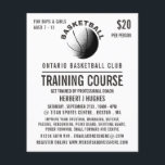 Flyer Ícone de basquete, curso de treinamento de basquet<br><div class="desc">Ícone De Basquete,  Curso De Formação De Basquete,  Folhetos Publicitários Por Loja De Cartão de visita.</div>