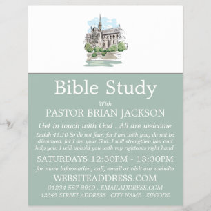 Flyer Igreja Escrita, Adverso da Classe de Bíblias Crist