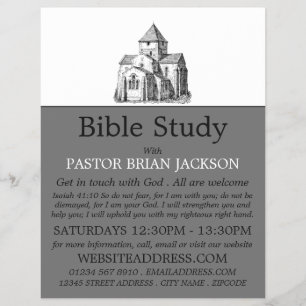 Flyer Igreja Esquecida Antiga, Adverso da Classe de Bíbl