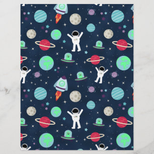 Flyer ilustração de padrão espacial