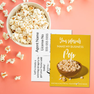 Flyer imobiliária Os seus Referidos Fazem o Meu Negócio 