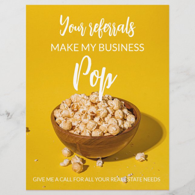 Flyer imobiliária Seus Referentes Fazem do meu Pop de ne (Frente)