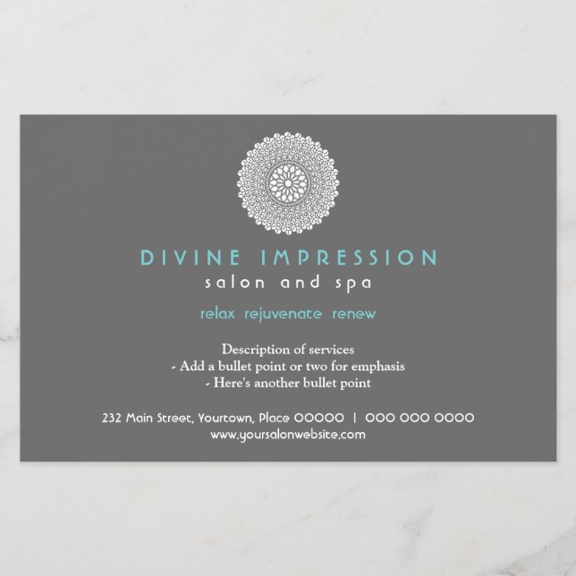 Flyer Impressão Ciana Divina Horizontal (Frente)