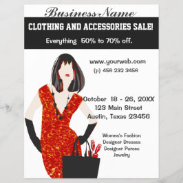 Flyer Impressão de Leopardo Vermelho Bold Linda Moda