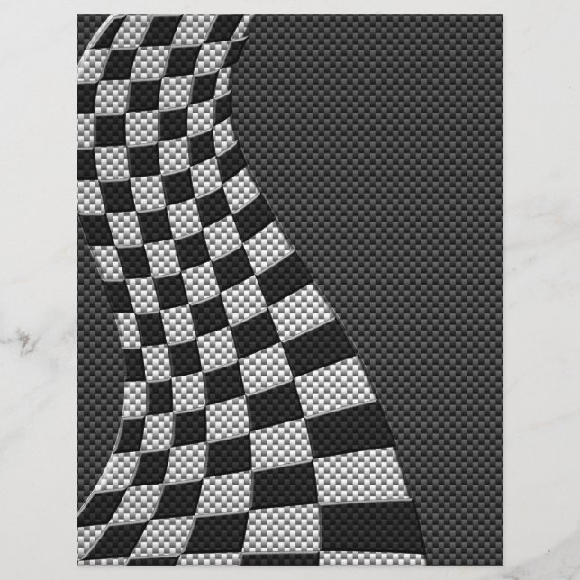 Flyer Impressão de Onda de Bandeira de Corrida em Estilo (Frente)