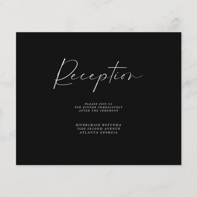 Flyer Informações de Recepção de Marinho de Orçamento In (Frente)