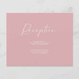 Flyer Informações de Recepção Rosa com Dureza Orçamentár