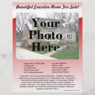 Flyer Insecto 2-Sided da lista de bens imobiliários,