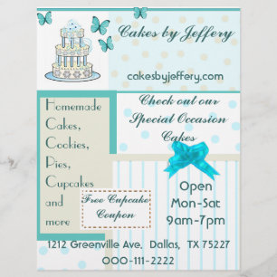 Flyer Insecto bonito da padaria