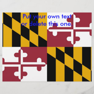Flyer Insecto com a bandeira de Maryland, EUA