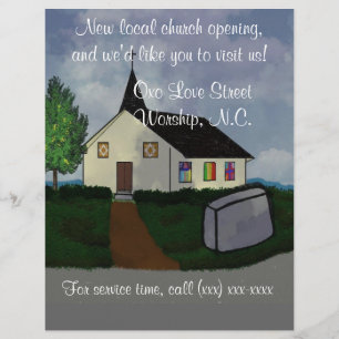 Flyer Insecto da abertura da igreja