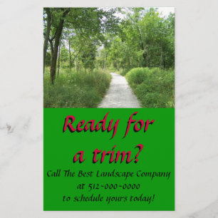 Flyer Insecto da empresa ajardinando