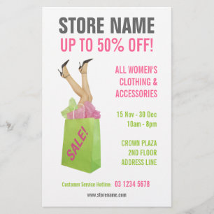 Flyer Insecto da venda da loja de roupa